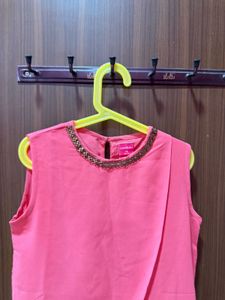 Vibrant Pink Embellished top