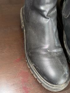 Chunky Boots with Side Zip