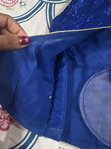 Stunning Blue Sequin Blouse