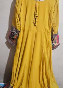 A beautiful anarkali dress.