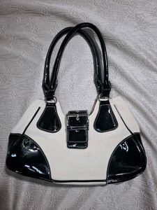 Chic Black & White Shoulder Bag