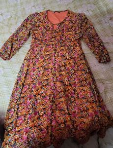 Chic Floral Print Midi Dress
