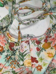 Floral Strapless Mini Dress🍭