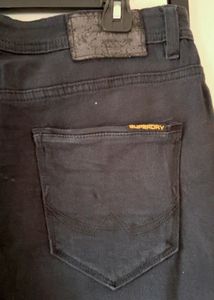 Superdry Slim Fit Black Jeans