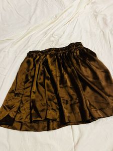 Satin Skater Skirt