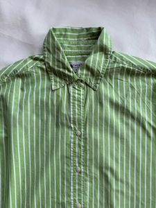 Twenty Dresses - Green Striped Button-Up Shirt