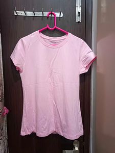 Pink Crew Neck Tee