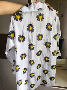 Daisy Print Sheer cute shirt(skirt available)