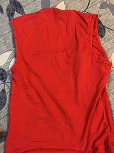 bonkers  Vibrant Red Sleeveless To