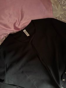 Chic Black Asymmetrical Top