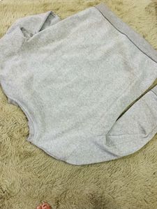 Grey Star Print Sweatshirt