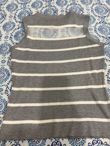 Knit Striped Sleeveless Top