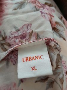 Cream Printed Dress (Women's)