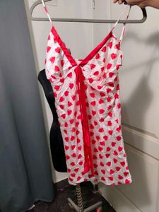 Cute Heart Print Nightdress