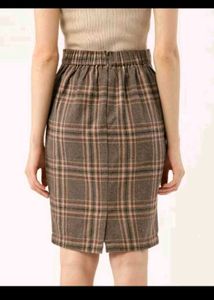 AESTHETIC Plaid Pencil Skirt👄