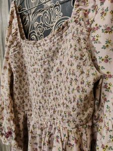 Boho Floral Print Mini Dress