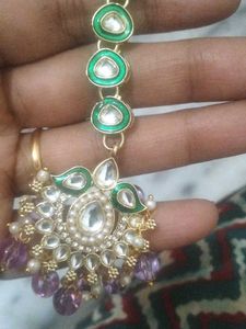 Beautiful Kurta With Hand Work free gift jhumka