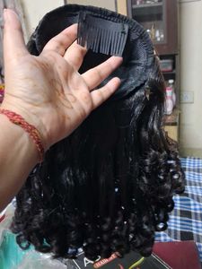 Curly Dark Brown hairs