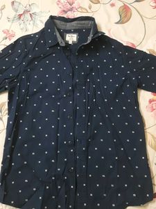 Brand New Pepe Jeans Navy Patterned Shirt