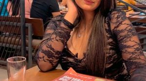 black lace top with skin shirt underneath
