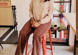 Brown Wide Leg Jeans