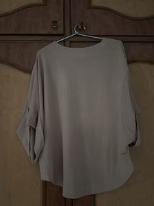 Elegant Beige V-Neck Top