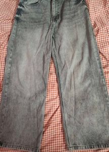 Max Grey wide leg jeans