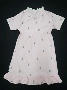 Cute Cactus Print Pink Nightgown