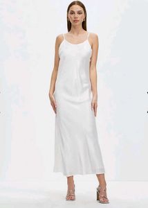 Elegant White Slip Dress