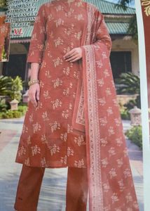 Cotton Print Kurta Set with Dupatta
