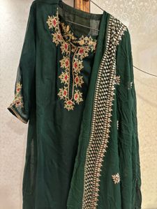 Elegant Embroidered Kurta Set with Dupatta