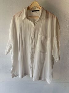 Classic White Zara Oversized Shirt
