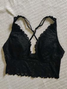 Lace Bralette - Black