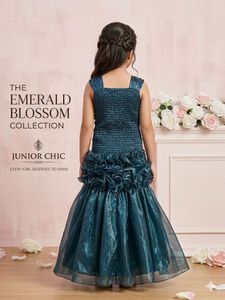 Stunning Teal Flower Girl Dress