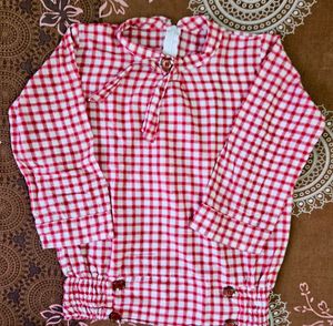 Red & White Checkered Top