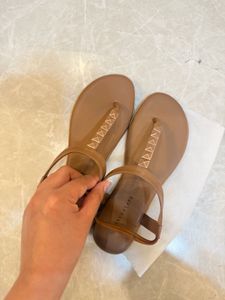 Stylish Tan Studded Thong Sandals