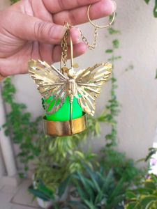 Golden Butterfly Tealight Holder Hanging