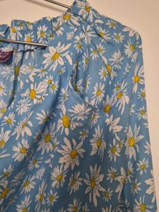 Floral Daisy Print Shirt and pant coord set