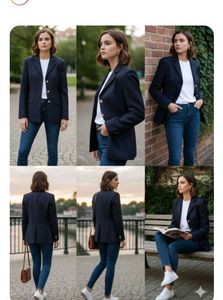 Navy Blue Business Blazer