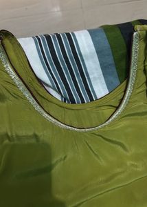 Beautiful Olive Green kurta set