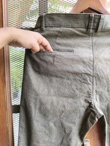 Men's Olive Casual Trousers