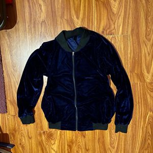 Velvet Zip-up Jacket