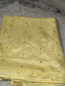 Elegant Yellow Saree with Embellishments