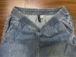 H&amp;M Wide Denim Joggers – XS
