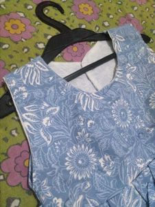 Cute Blue Floral Baby Dress