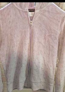 Lavender Velour Zip-Up Hoodie