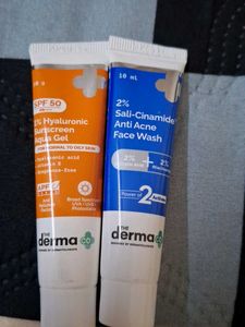 The Derma Co Sunscreen & Face Wash Duo