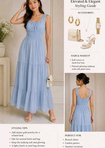 classic blue dress