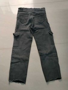 black Cargo Jeans