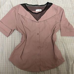 Striped Pink Blouse